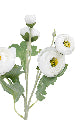Artificial Ranunculus Spray White 48cm