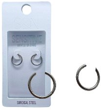 SQN Sleeper Silver Earrings