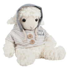 Parrs On Portage Sheep Toy Sitting With Hoodie Grey