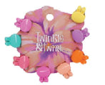 Twinkle & Twirl Mini Bunny Claws Clips Multi 8pc