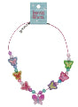 Twinkle & Twirl  Butterfly Cord Necklace Rainbow