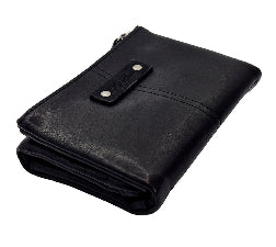 Zoes Ladies Gracefold Wallet Black