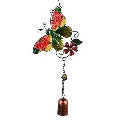Bell Wind Chime Orange Butterfly