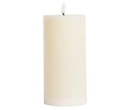 Classic LedD Wax Pillar Candle Natural Xlge