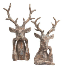 Stag Caribou Ornament Aged Gravel
