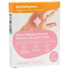 Allevyn Gentle Border Lite Dressing 5 cm x 5 cm 3pk