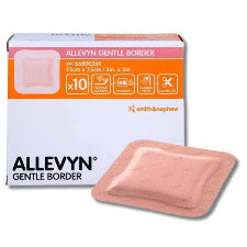 Allevyn Gentle Border Dressing 7.5 cm x 7.5 cm 2pk