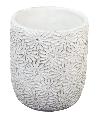 Medium Concrete Pot Flower Pattern