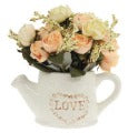 Roses in Watering Can Peach