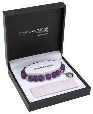 Bramble Bay Kiwi Charm Bracelet Amethyst Matte
