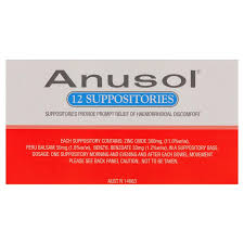 Anusol Suppositories 12pk