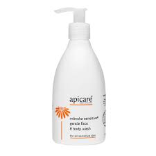 Apicare Manuka Sensitive Gentle Face & Body Wash 300ml