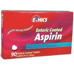 Ethics Aspirin EC 100mg 90tabs