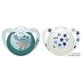 NUK Star Day & Night Silicone Soother 18-36mths 2pk