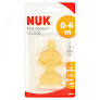 Nuk First Choice+ Silicone Teat Sz1 med hole 2pk