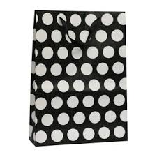 Lge Black/White Bag