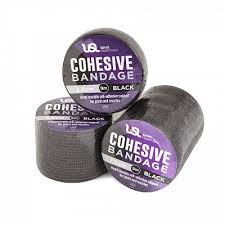USL Cohesive Bandage Black 2.5cmx6.9cm Wrapped