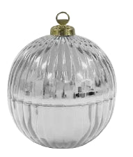 Blackmilk Xmas Bauble Candle Christmas Day Silver 200g