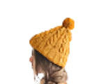 Beanie Mustard Twist Pattern