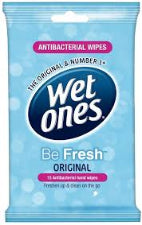 Wet Ones Be Fresh Wipes 15pk