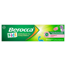 Berocca Multi Vitamin Kids Strawberry Effervescent Tablets 15s