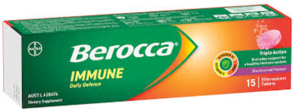Berocca Immune Kids Apple+Blackcurrant Effervescent Tablets 15s