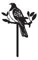 Metal Kereru on Stake