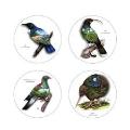 Sophie Blokker Bird Coasters Set 4