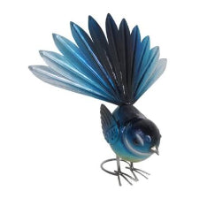Metal Fantail Blue - Free Standing