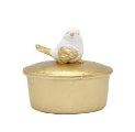 Carla Bird - White Bird on Gold Box