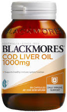 Blackmores Cod Liver Oil 1000mg 80caps
