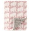 Hudson Baby Sherpa Elephant Blanket Pink