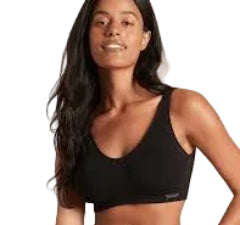 Boody Padded Shaper Crop Bra Black XLarge