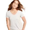 Boody Women V-Neck T-Shirt White Small