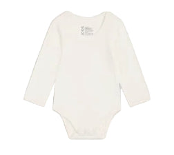 Boody Baby Long Sleeve Bodysuit Natural White NB