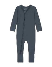 Boody Baby Long Sleeve Romper Storm 0-3 mths