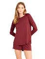 BOODY Goodnight Sleep Raglan Top Ruby Small
