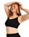 BOODY Full Bust Wireless Bra Black Large