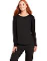 BOODY Goodnight Raglan Sleep Top Black Small