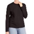 BOODY Long Sleeve Crew Neck Top Black Med