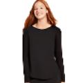BOODY Goodnight Raglan Sleep Top Black Med