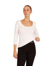 Boody 3/4 Sleeve Top White XL