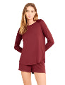 BOODY Goodnight Sleep Raglan Top Ruby Large