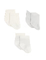 BOODY Baby Sock Grey/Natural White /Stripe 3-6mths 3pk
