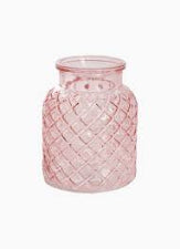 Glass Ann Bottle Light Pink