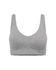 Boody Padded Shaper Crop Bra Grey Med