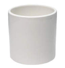 White Ceramic Pot 12x12.5cm