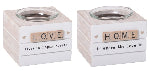 Scrabble Heart Candleholder