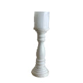 Oval Wooden Candle Holder - Sm