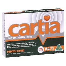 Cartia Tab 100mg 84 tabs